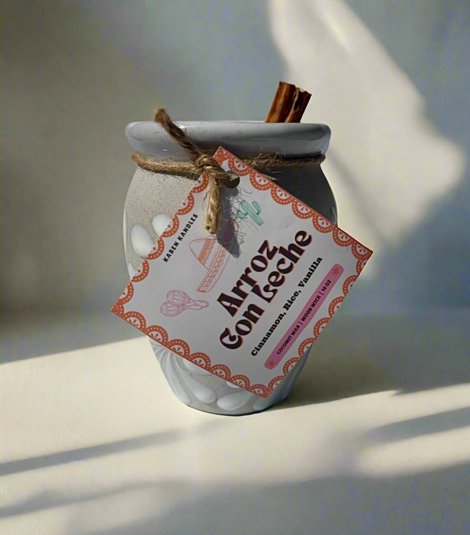 Arroz Con Leche | Mexican Clay Cup Candles